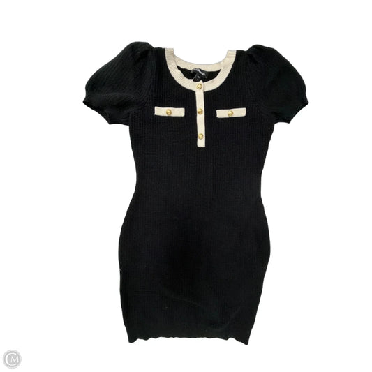 Dress Casual Short By Express In Black & Cream, Size: S
