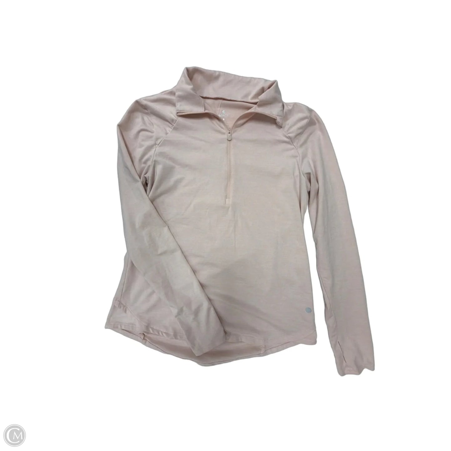 Athletic Top Long Sleeve Collar By Apana In Pink, Size: S