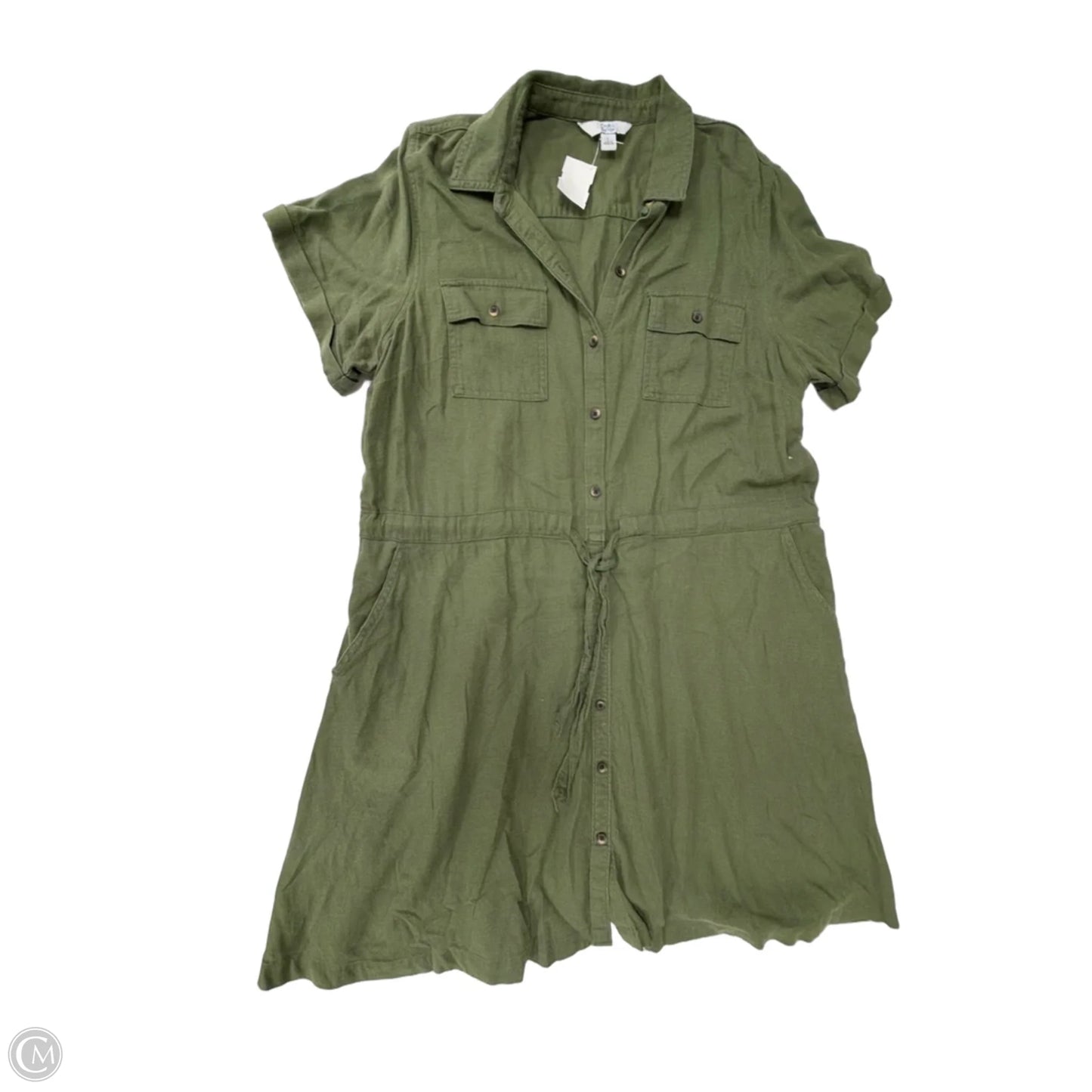 Dress Casual Short By Croft And Barrow In Green, Size: L