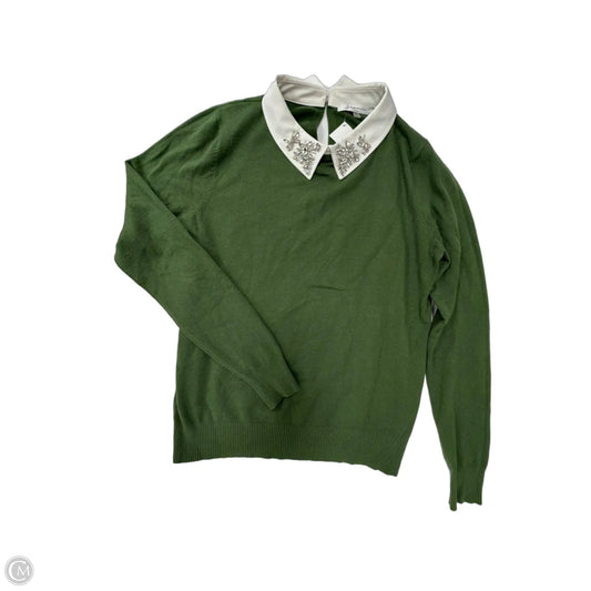 Top Long Sleeve By Sioni In Green, Size: L
