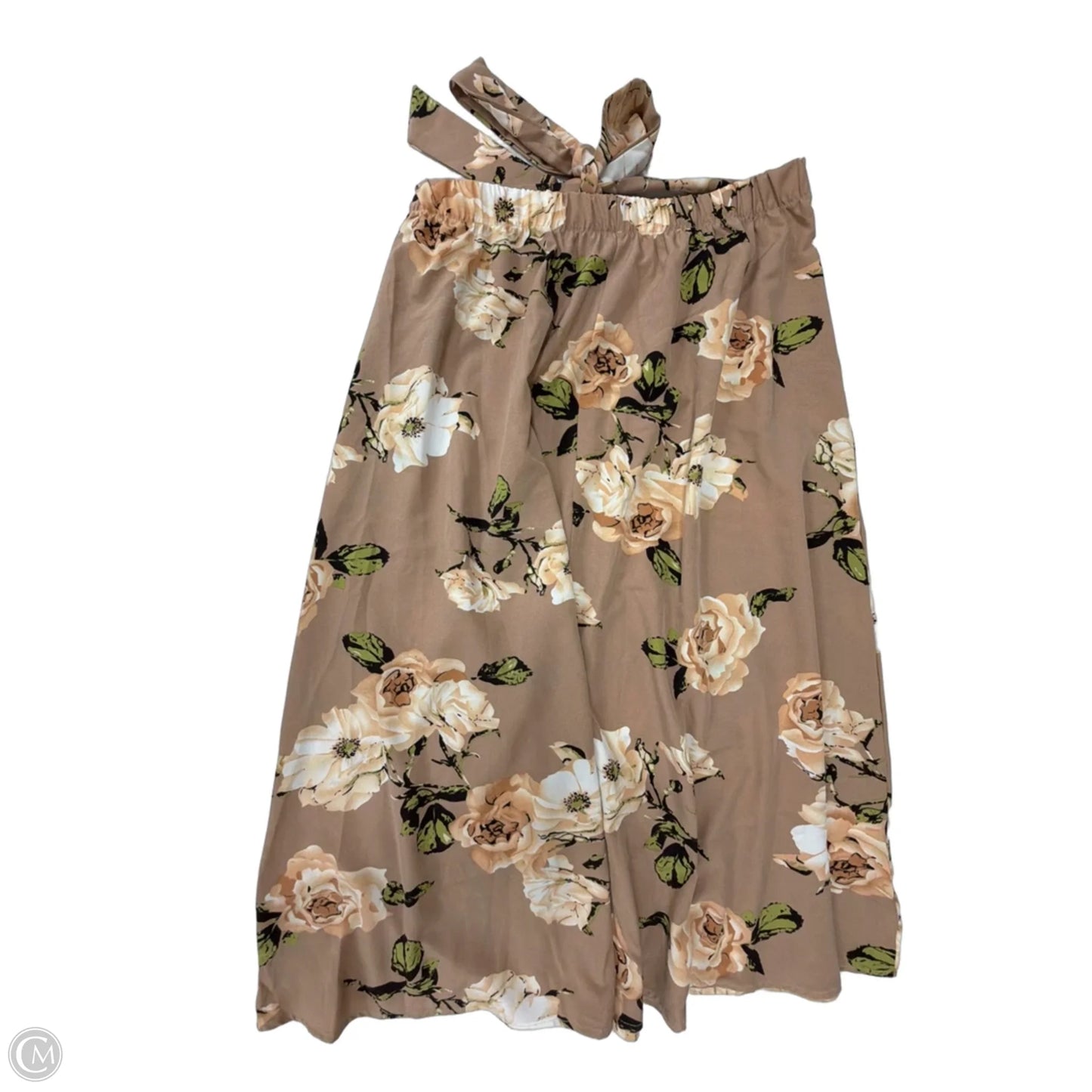 Skirt Midi By Clothes Mentor In Floral Print, Size: 1x