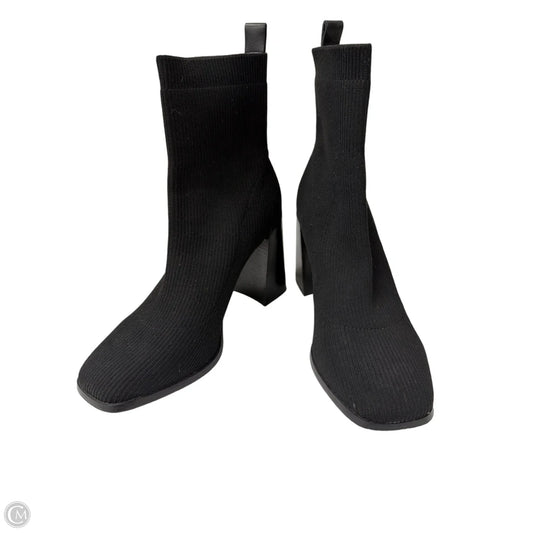 Boots Ankle Heels By Deltan In Black, Size: 8