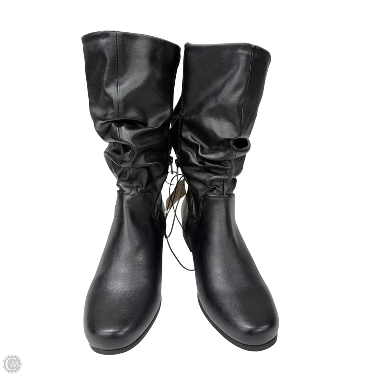 Boots Mid-calf Flats By St Johns Bay In Black, Size: 11