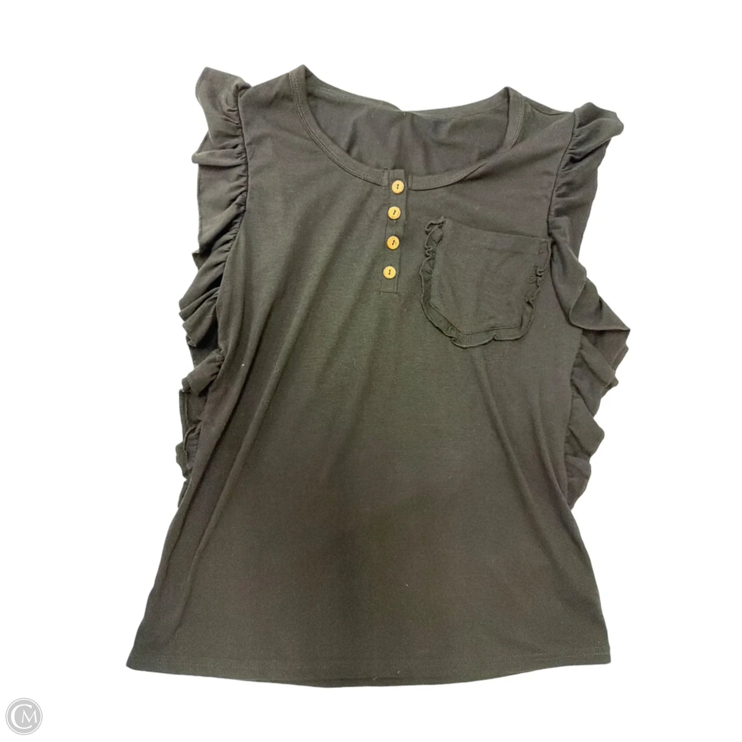 Top Sleeveless By Clothes Mentor In Black, Size: S