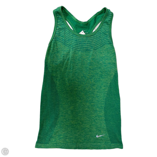 Athletic Tank Top By Nike Apparel In Green, Size: Xs