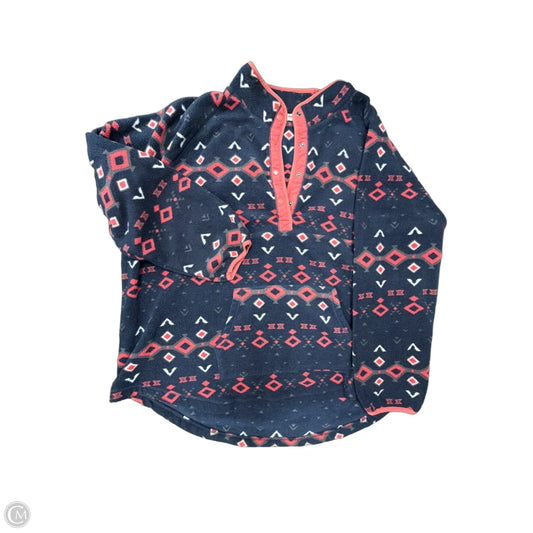 Sweatshirt Collar By Sonoma In Blue Red & White, Size: 4x