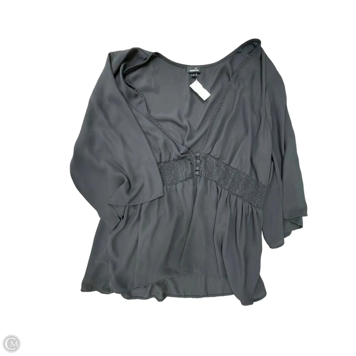Top Short Sleeve By Torrid In Black, Size: 4x