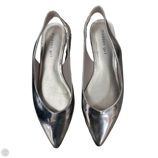 Shoes Flats By Madden Girl In Silver, Size: 9