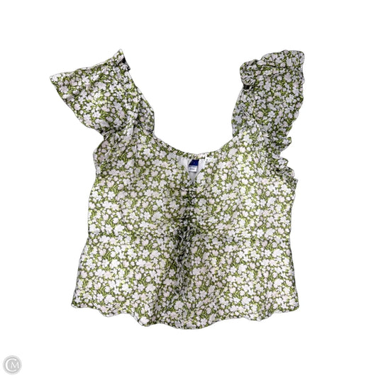 Top Short Sleeve By Old Navy In Floral Print, Size: L