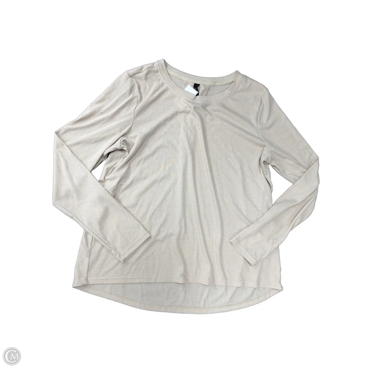 Top Long Sleeve Basic By Mondetta In Tan, Size: L