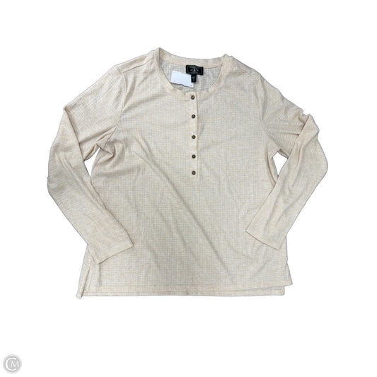 Top Long Sleeve By Gh Bass And Co In Tan, Size: L