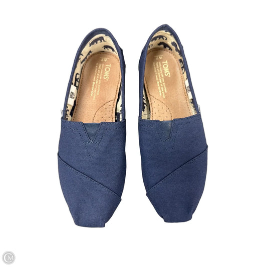 Shoes Flats By Toms In Navy, Size: 7