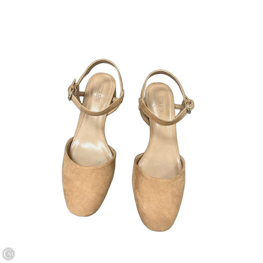 Shoes Heels Block By J. Crew In Tan, Size: 8.5