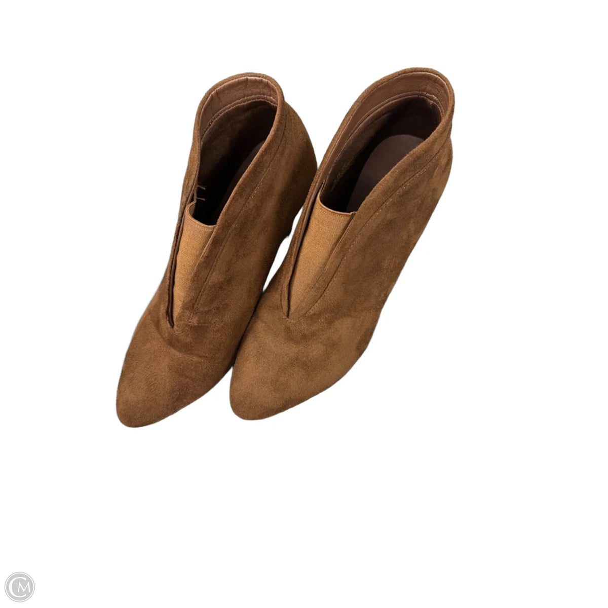 Boots Ankle Heels By Clothes Mentor In Brown, Size: 7