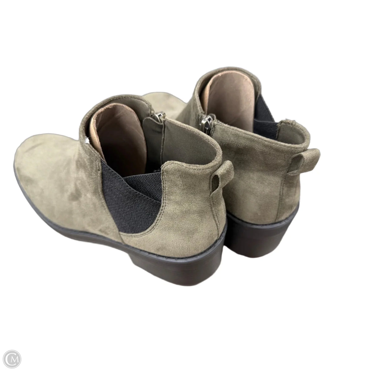 Boots Ankle Flats By Bzees In Green, Size: 8.5