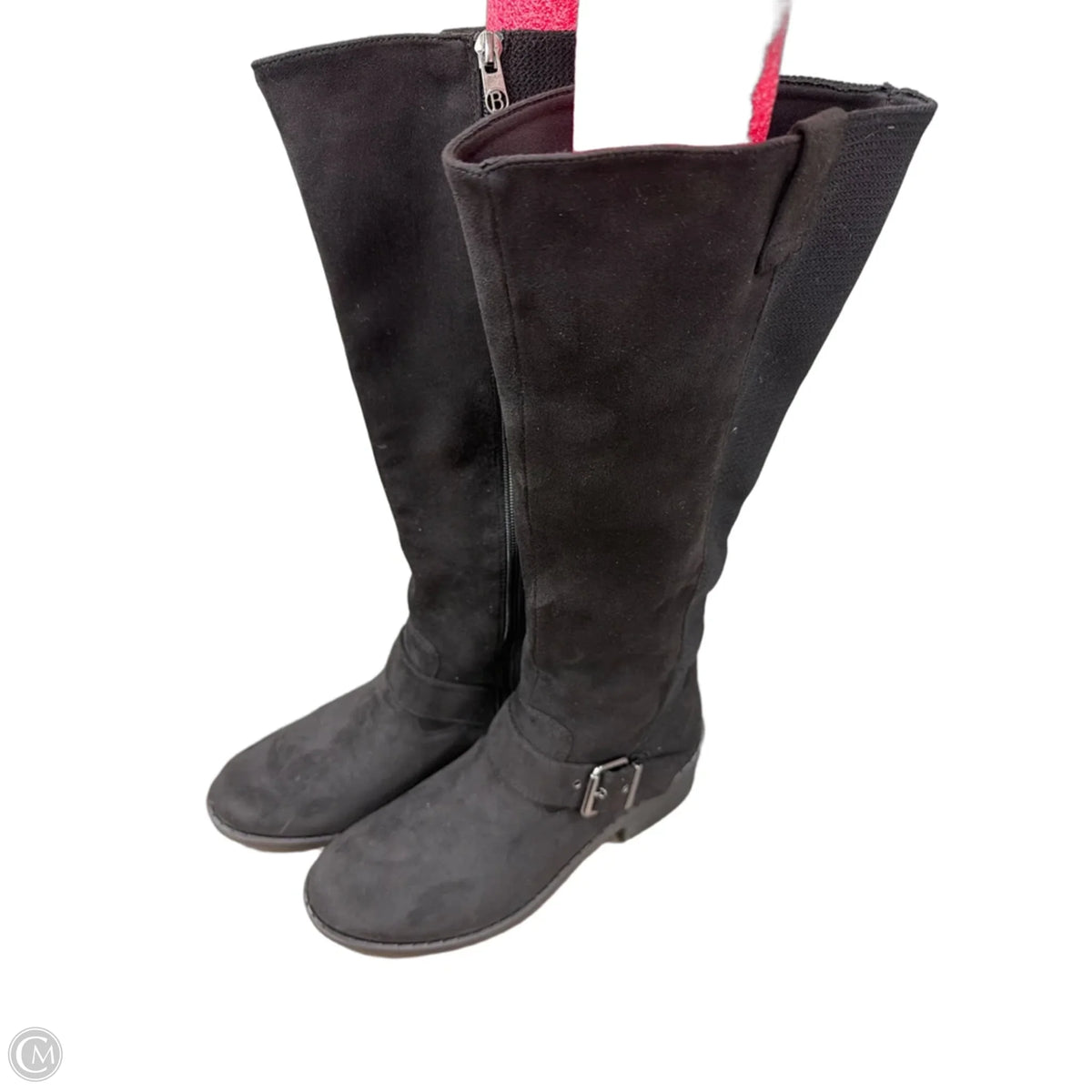 Boots Knee Flats By Bzees In Black, Size: 8