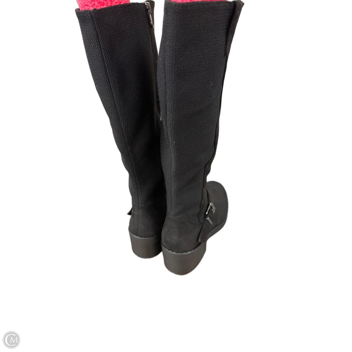 Boots Knee Flats By Bzees In Black, Size: 8