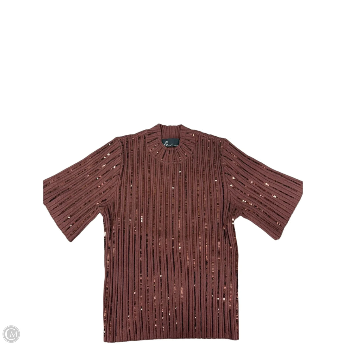Top Short Sleeve By Clothes Mentor In Brown, Size: M