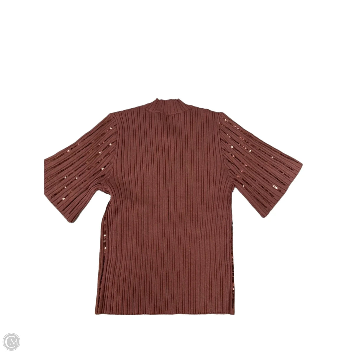 Top Short Sleeve By Clothes Mentor In Brown, Size: M
