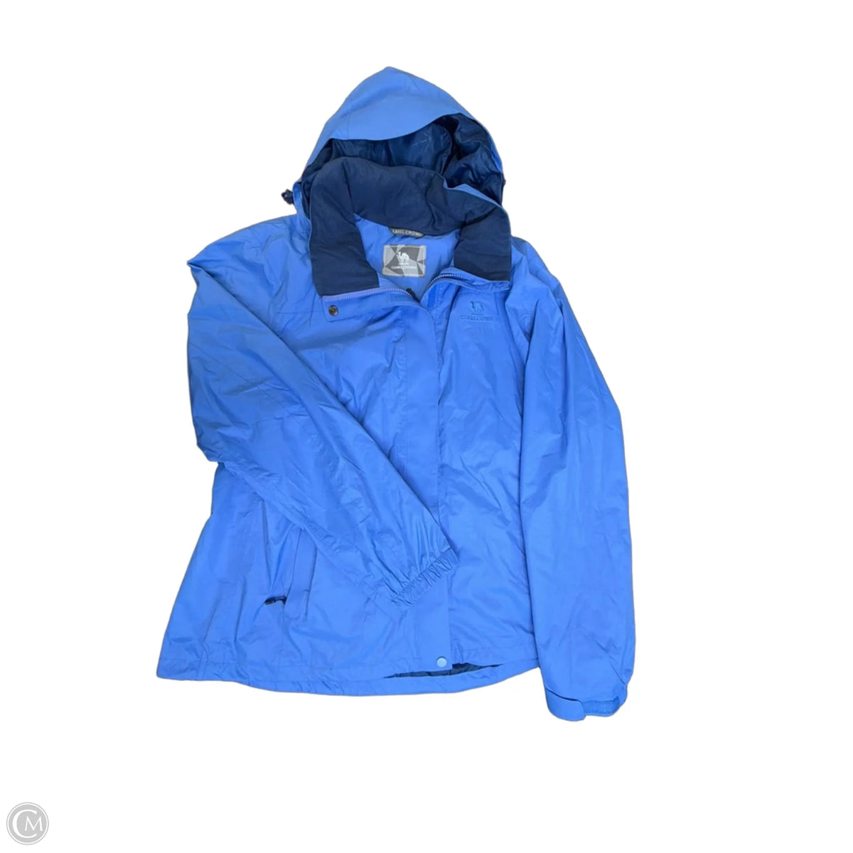 Jacket Windbreaker By CAMEL CROWN In Blue, Size: 1x