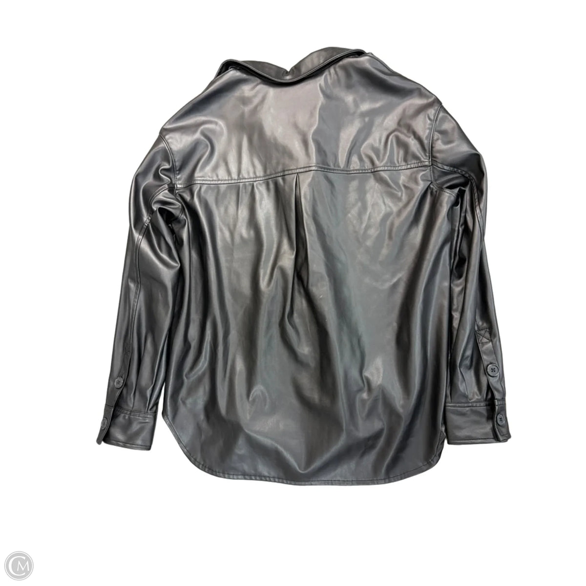Jacket Shirt By American Eagle In Black, Size: Xs