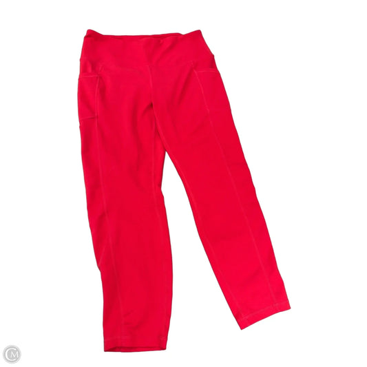 Athletic Leggings By Yogalicious In Red, Size: Xl
