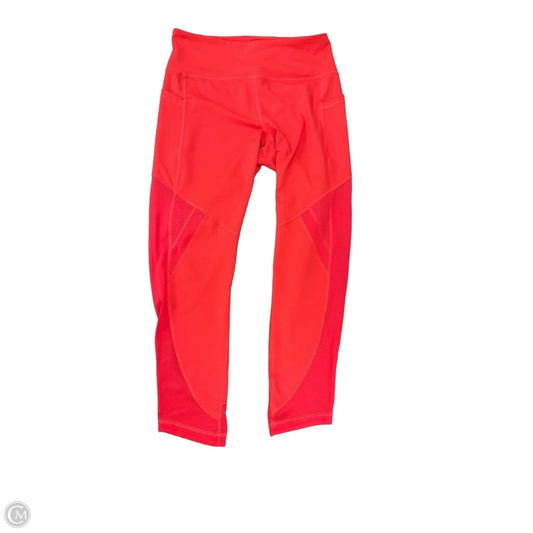 Athletic Leggings By Fila In Coral, Size: L
