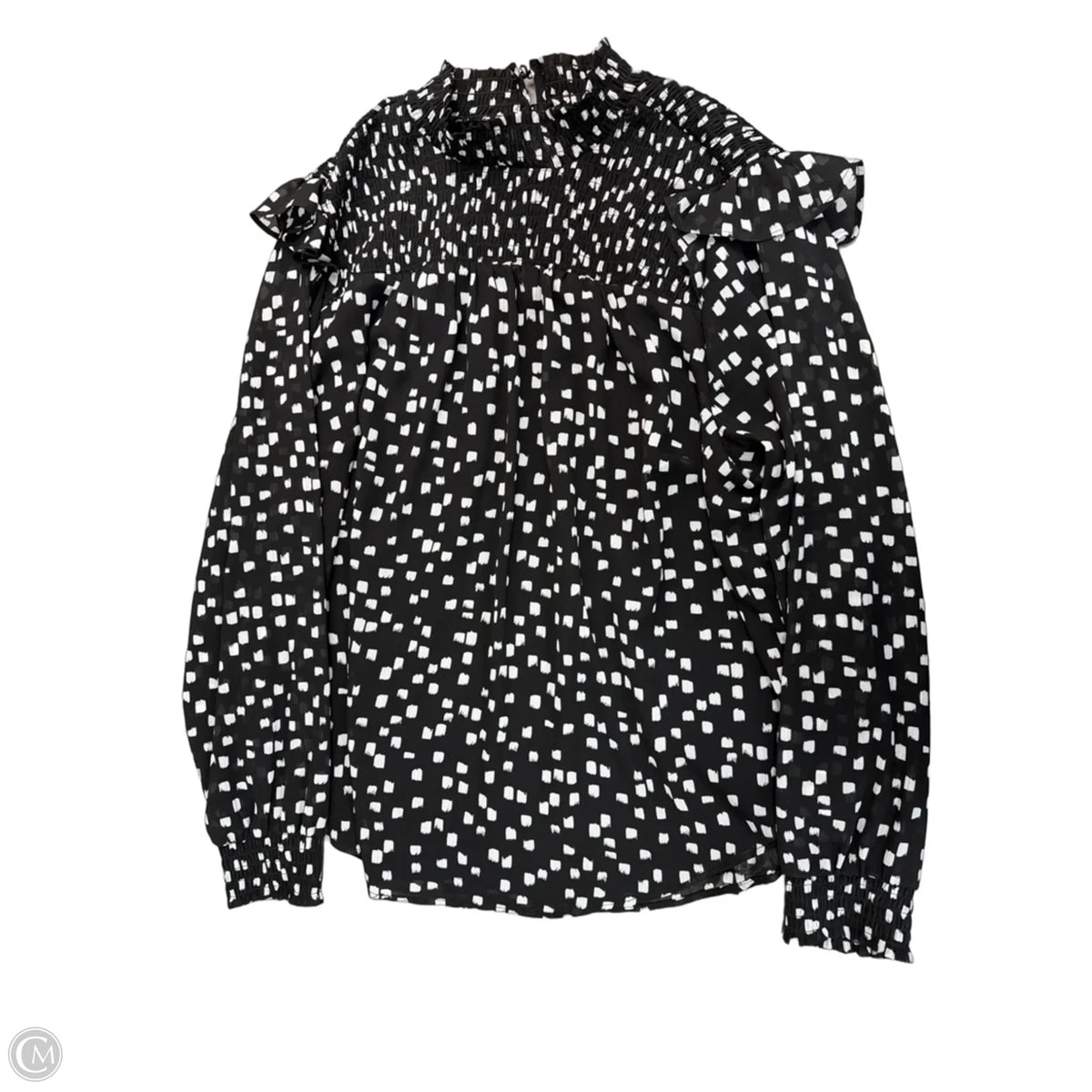 Top Long Sleeve By Torrid In Black & White, Size: 2x