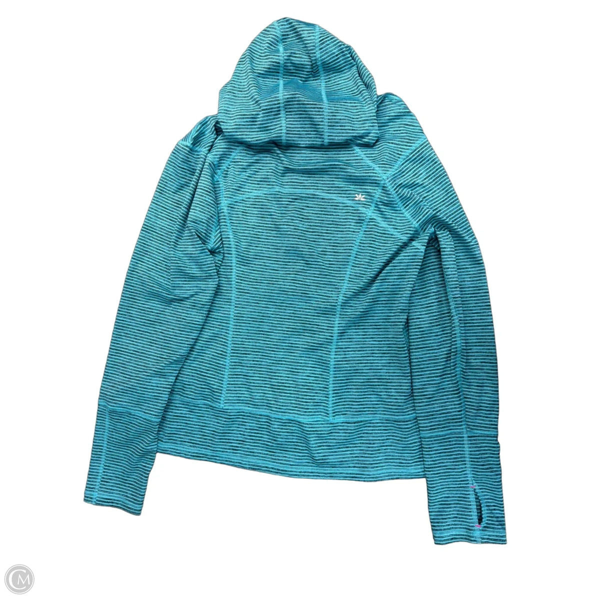 Athletic Jacket By Lukka In Striped Pattern, Size: Xl
