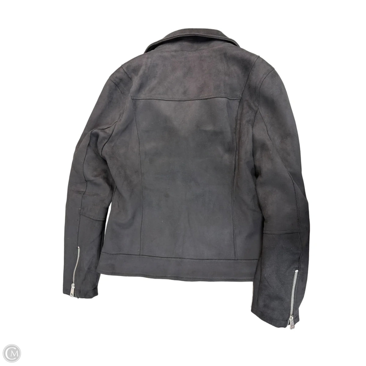 Jacket Moto By Clothes Mentor In Black, Size: M