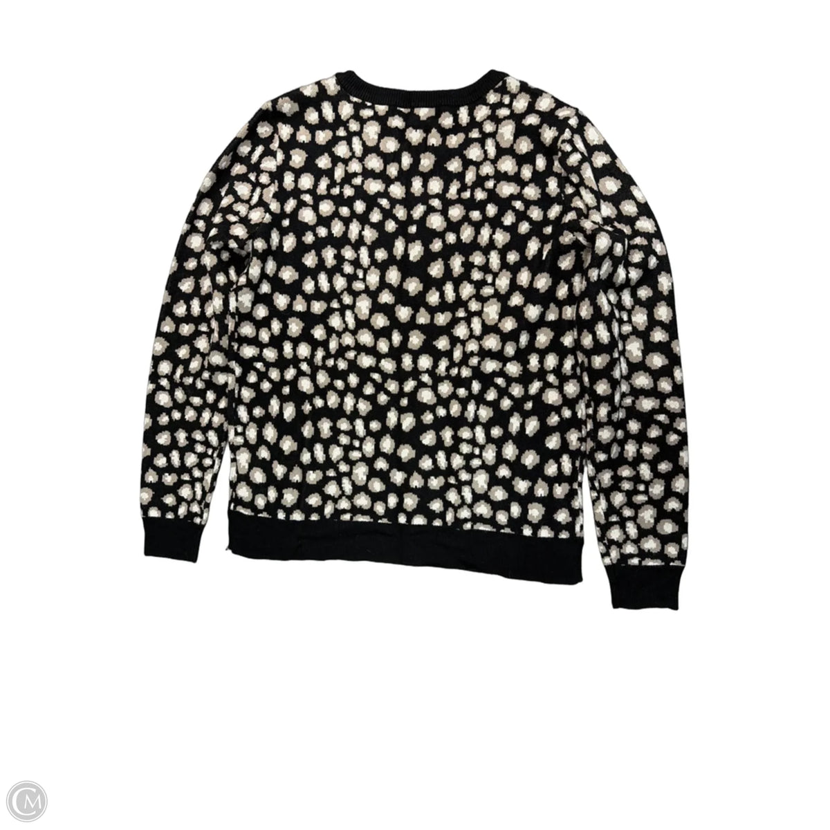 Sweater By Philosophy In Black & Tan, Size: S
