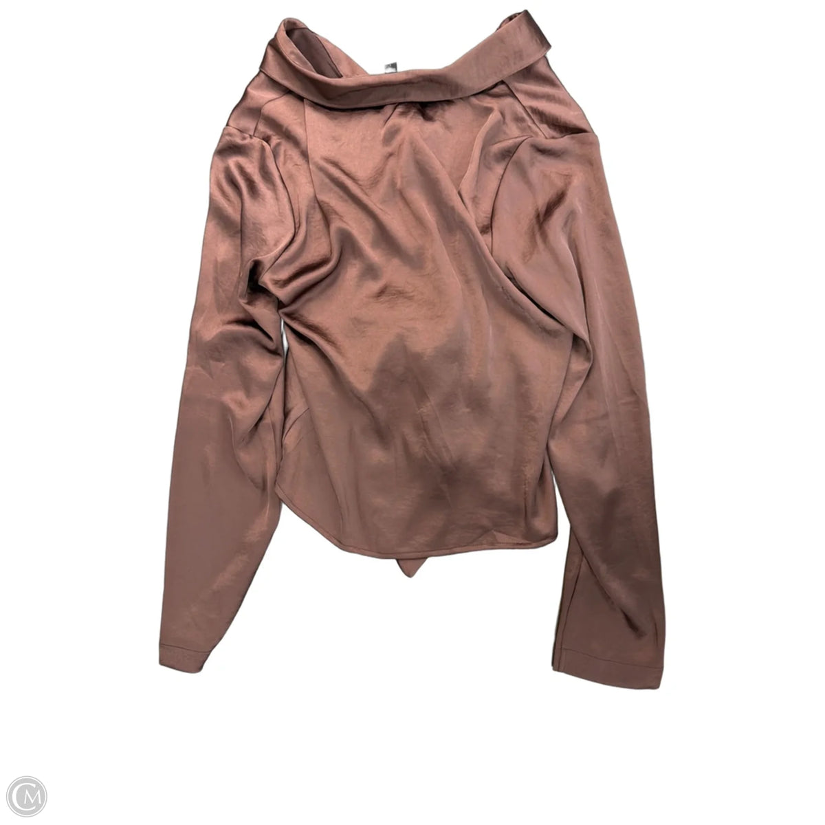 Top Long Sleeve By Express In Brown, Size: S