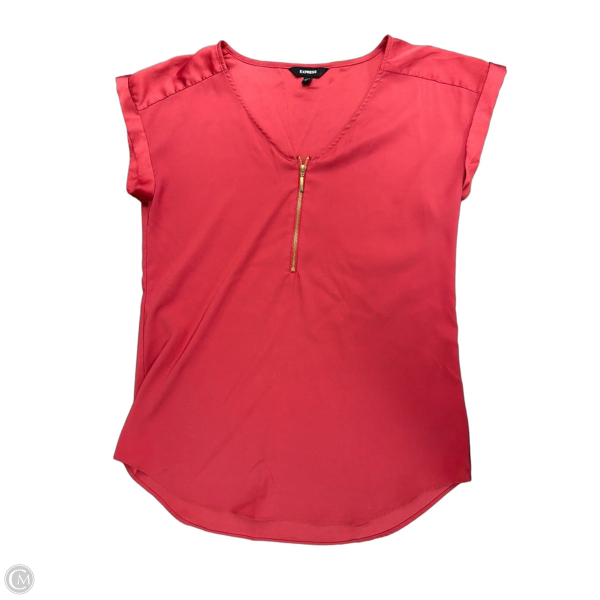 Top Short Sleeve By Express In Red, Size: S