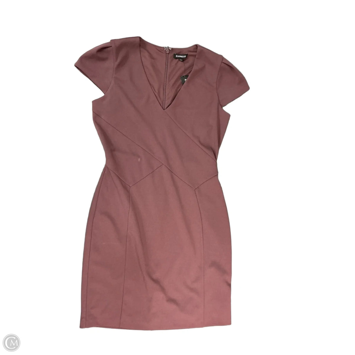 Dress Work By Express In Mauve, Size: M