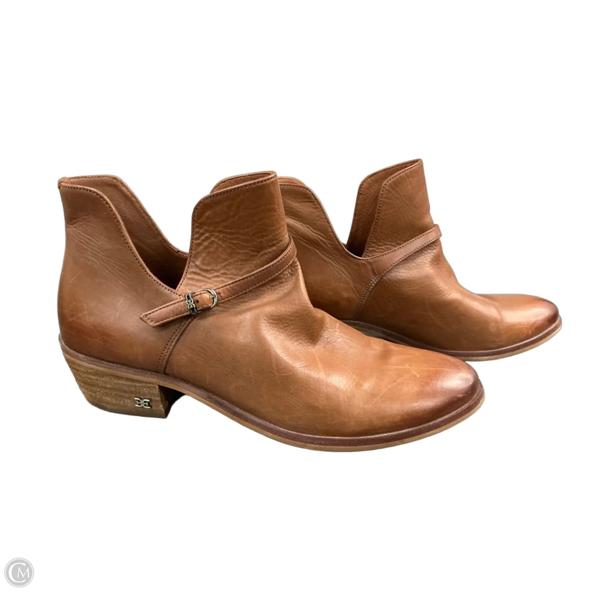 Boots Ankle Flats By Sam Edelman In Brown, Size: 8