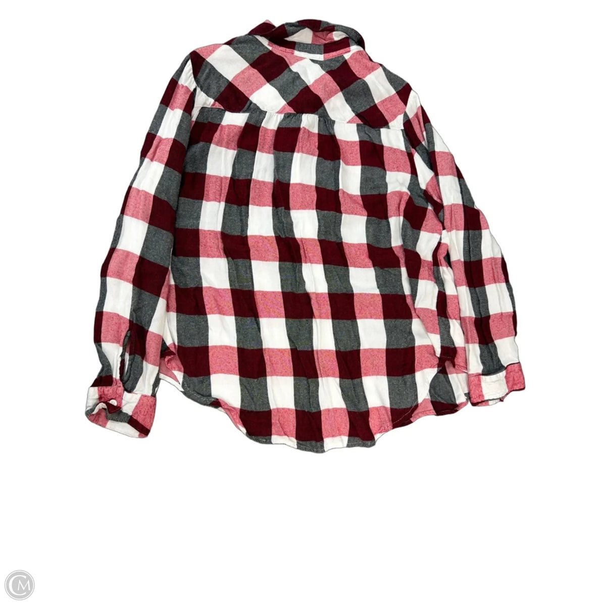 Top Long Sleeve By Lane Bryant In Plaid Pattern, Size: Xl