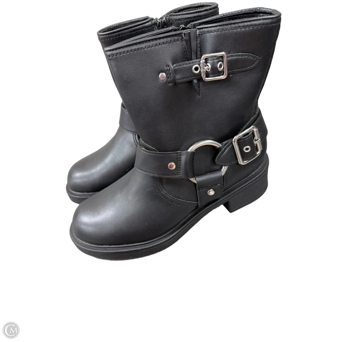 Boots Mid-calf Flats By Universal Thread In Black, Size: 8