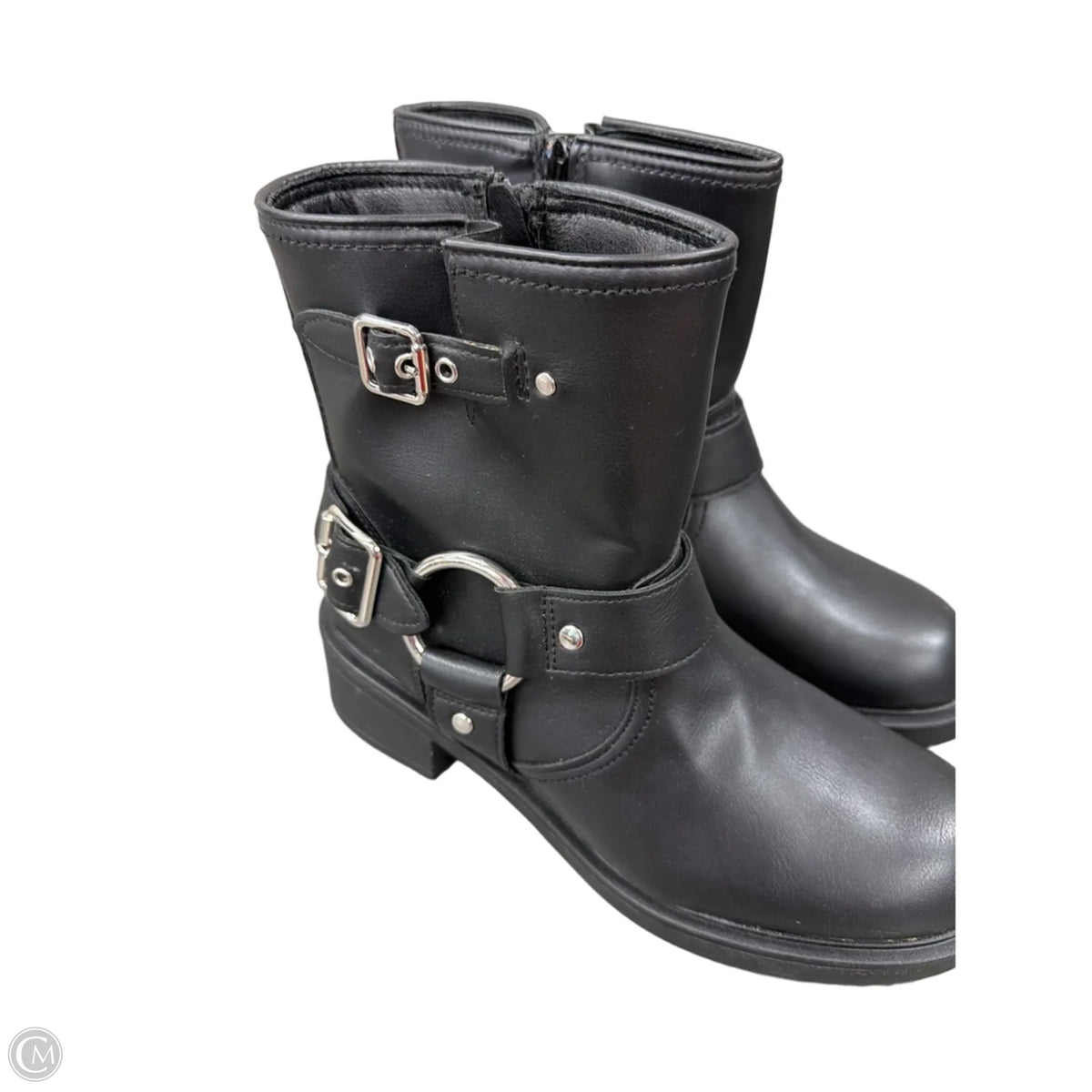 Boots Mid-calf Flats By Universal Thread In Black, Size: 8