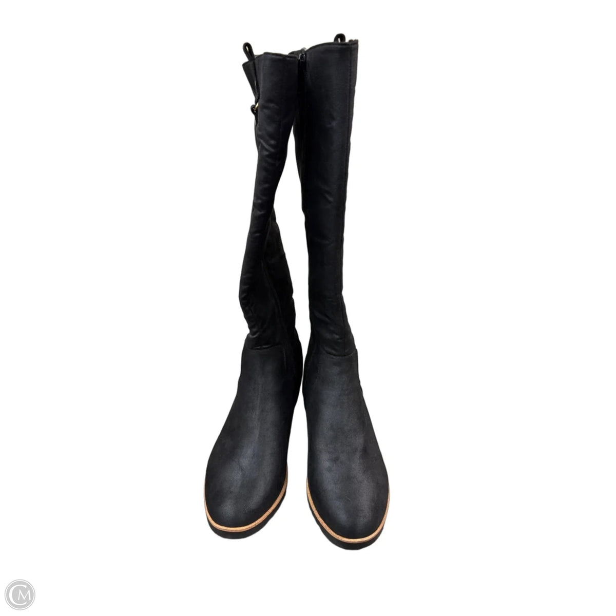 Boots Knee Flats By Life Stride In Black, Size: 9.5