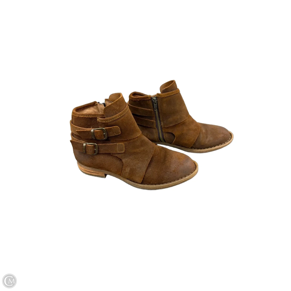 Boots Ankle Flats By Born In Brown, Size: 9.5