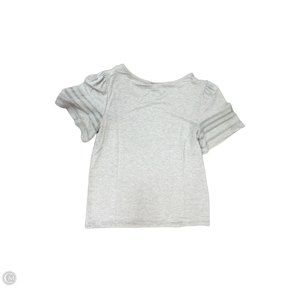 Top Short Sleeve By Ann Taylor In Grey, Size: S