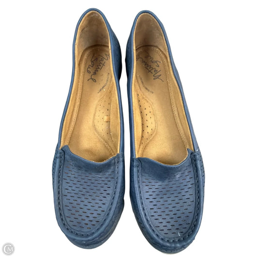 Shoes Flats By Natural Soul In Navy, Size: 9.5