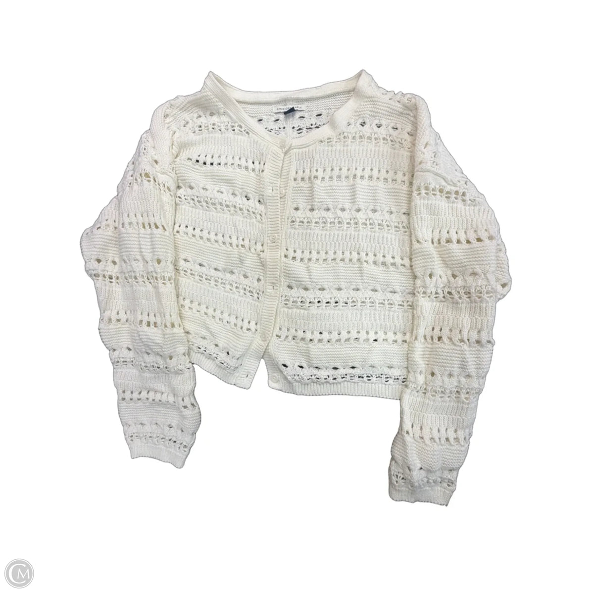 Cardigan By American Eagle In Cream, Size: M