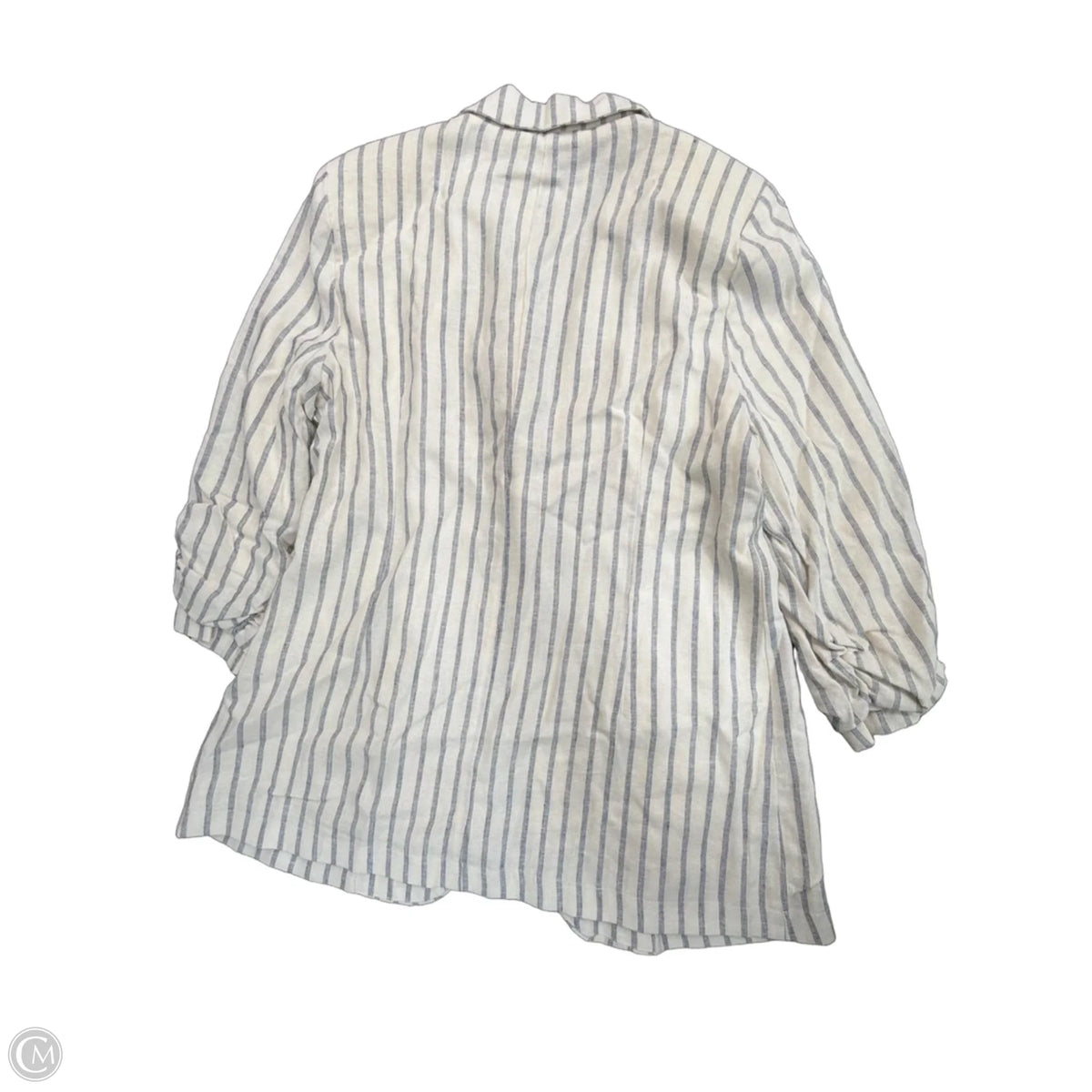 Blazer By Ellen Tracy In Striped Pattern, Size: M