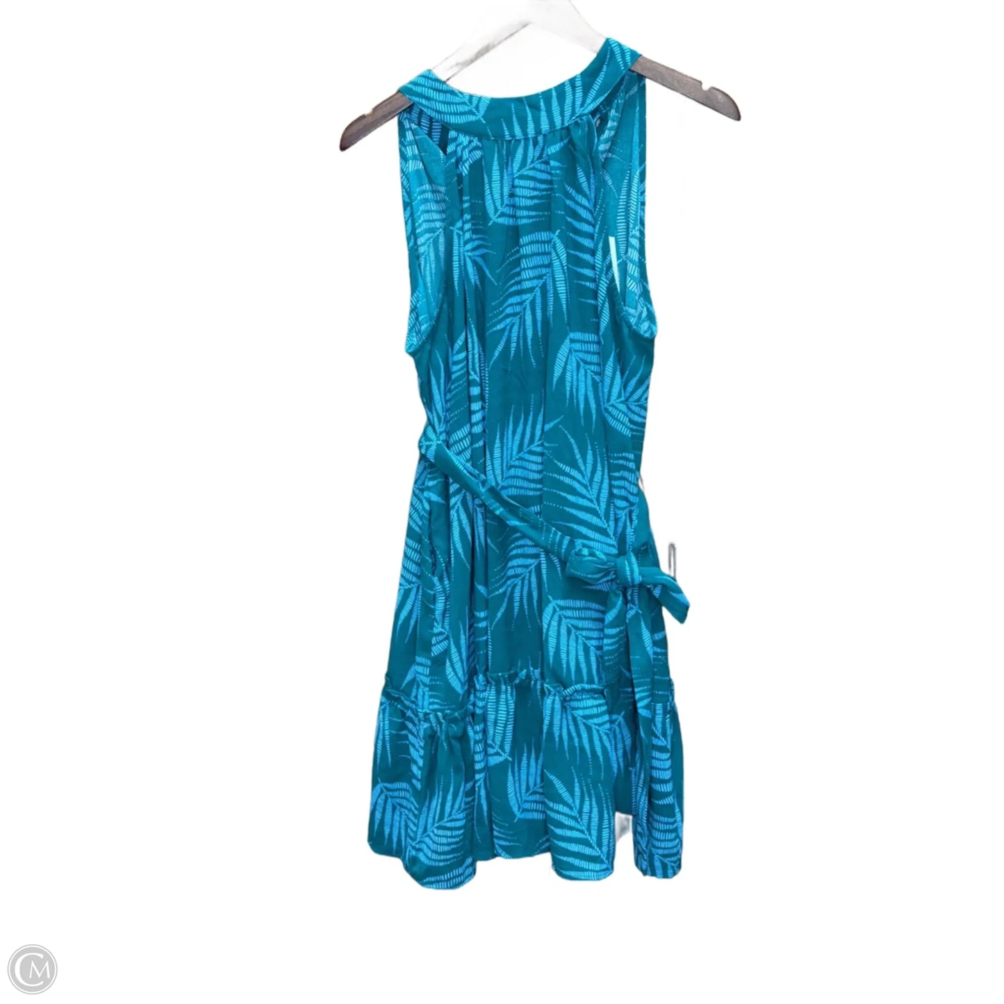 Dress Casual Short By Clothes Mentor In Blue & Green, Size: Xl