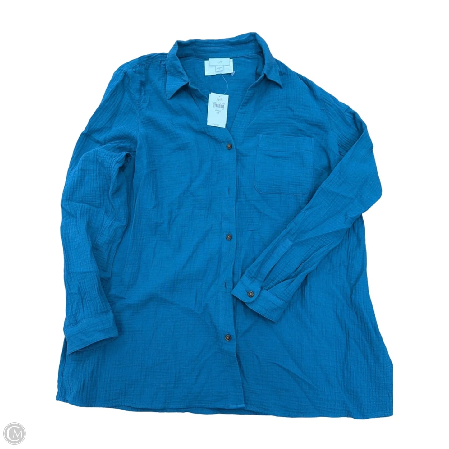 Top Long Sleeve By J. Jill In Blue, Size: M