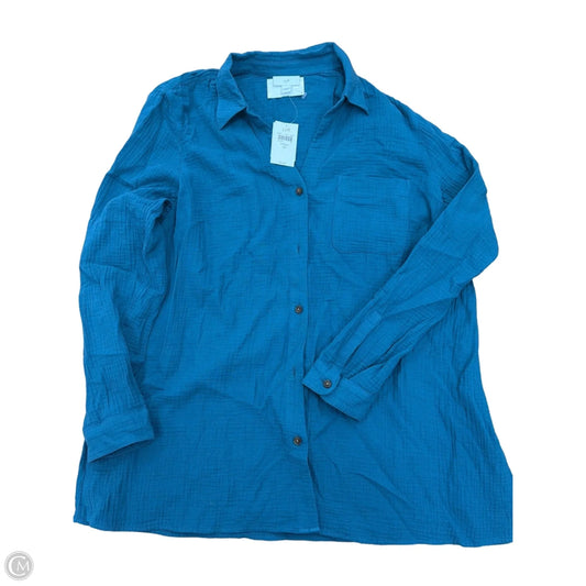 Top Long Sleeve By J. Jill In Blue, Size: M