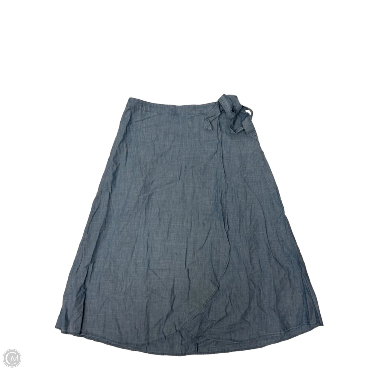 Skirt Midi By J. Crew In Blue Denim, Size: L