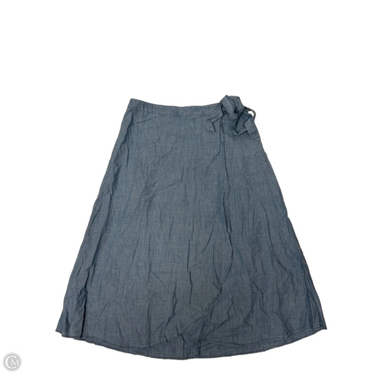 Skirt Midi By J. Crew In Blue Denim, Size: L