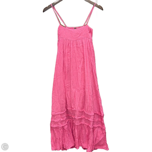 Dress Casual Maxi By Free People In Pink, Size: Xs